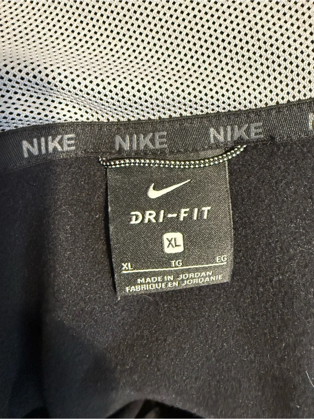 Nike Kids Black Hooded Full-Zip Jacket with White Logo
